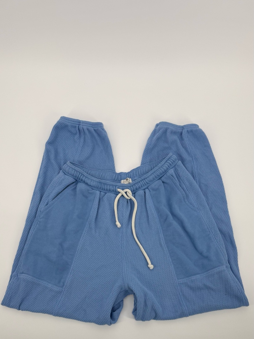 aerie Blue Drawstring Knit Joggers